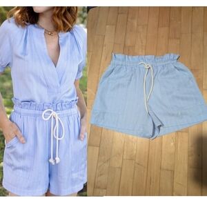 NWT Greylin | Dan Pinstripe Paperbag Shorts